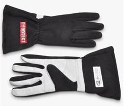 PYROTECT SFI 3.3/5 Two Layer Nomex Two Layer Black Racing Gloves (XX-Large) PYG2610000 Autofit