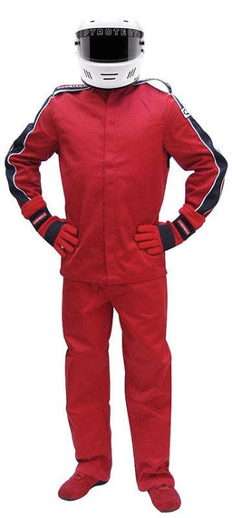 PYROTECT SFI-5 Two Layer Nomex Eliminator Red Racing Pants (Large) PY22P0402 Autofit