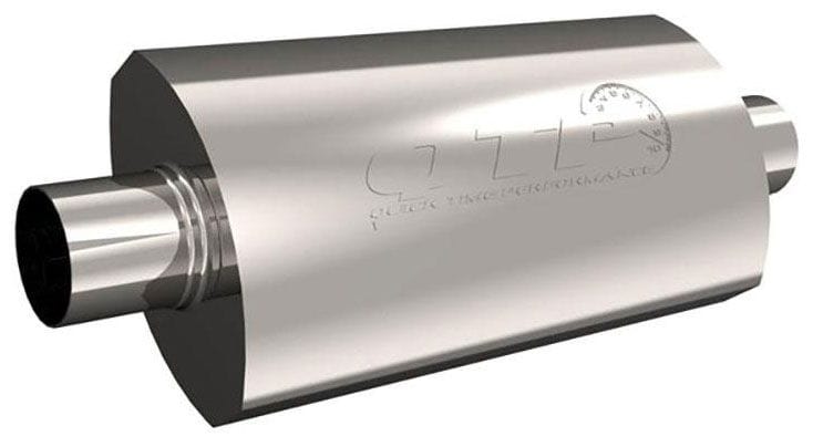 QTP 2-1/2" With Center Inlet/Outlet AR3 S/S Muffler QTP12250 Autofit