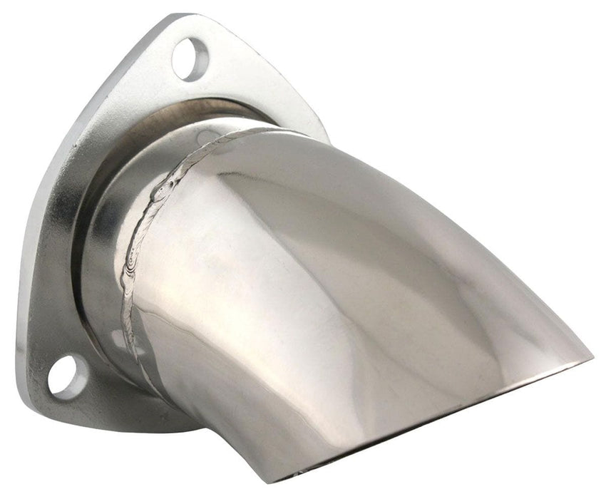 QTP 3" 3-Bolt Flange Round Polished S/S Adjustable Turn Down QTP11300 Autofit