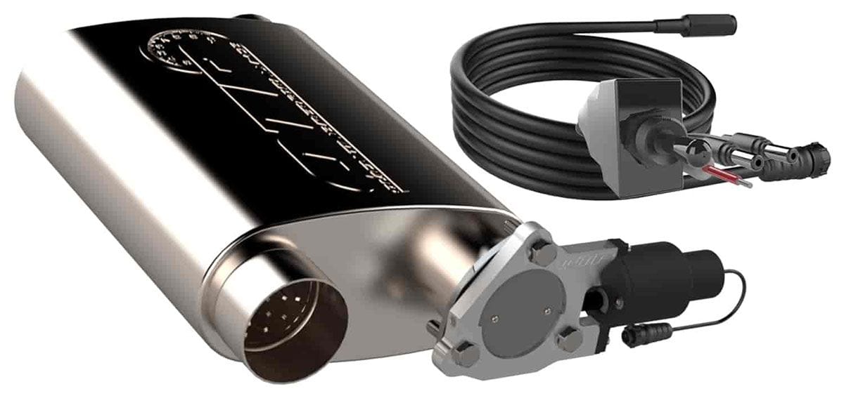 QTP 3" Offset Inlet/Outlet Screamer Twintronic Muffler QTP13300C Autofit