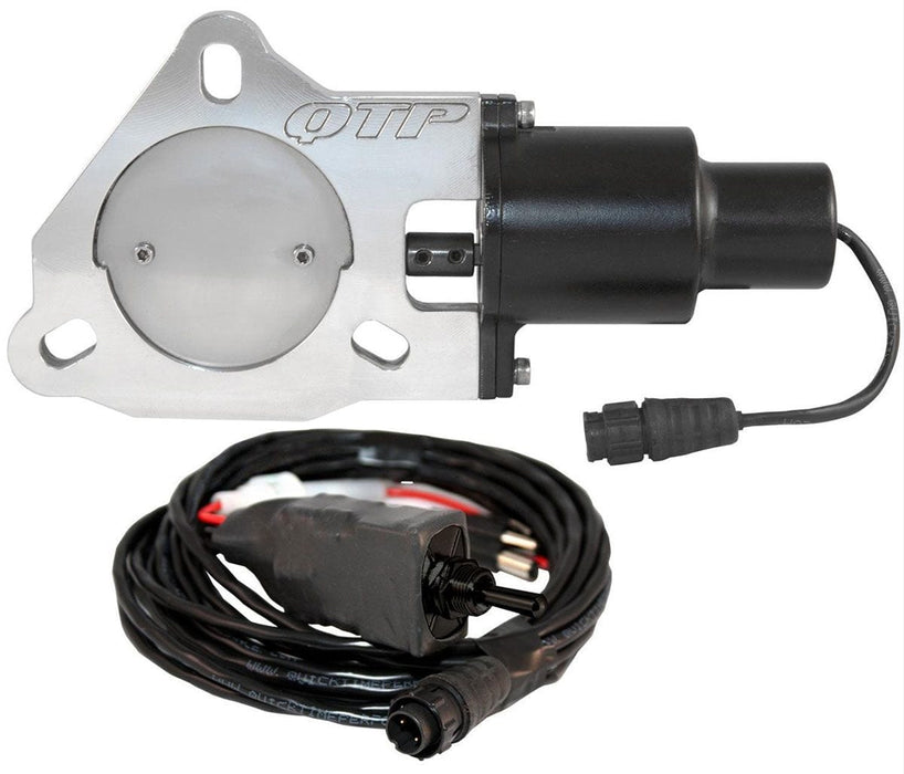 QTP Includes Electric Valve, Toggle Switch & Wiring 2-1/2" Single Electric Exhaust Cutout Kit QTPEC25 Autofit