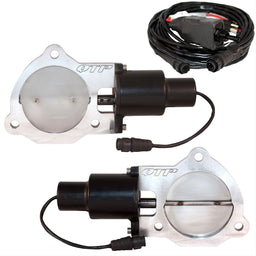 QTP Includes Electric Valve, Toggle Switch & Wiring 3-1/2" Dual Electric Exhaust Cutout Kit QTPEC70 Autofit