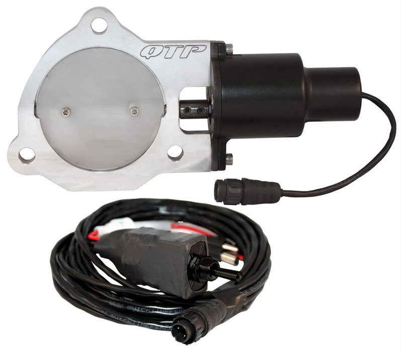 QTP Includes Electric Valve, Toggle Switch & Wiring 3-1/2" Single Electric Exhaust Cutout Kit QTPEC35 Autofit