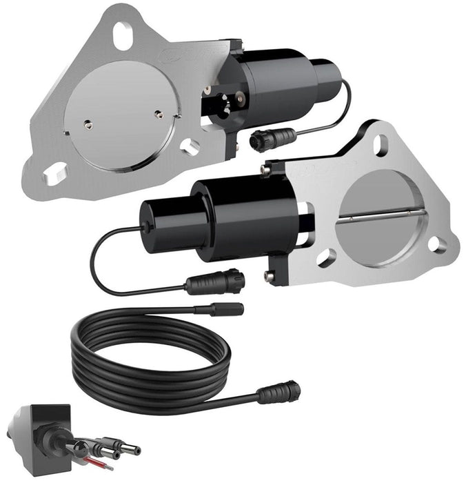 QTP Includes Electric Valve, Toggle Switch & Wiring 3" Dual Electric Exhaust Cutout Kit QTPEC60 Autofit