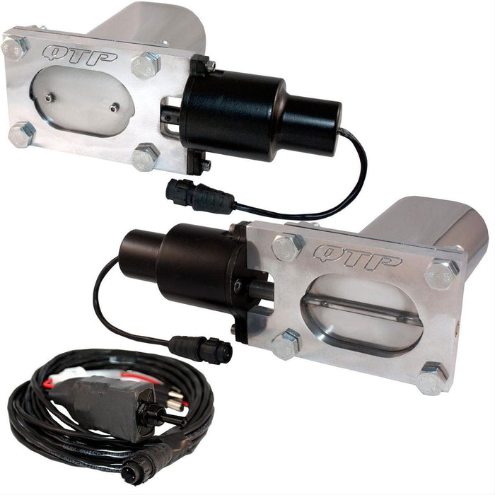 QTP Includes Electric Valve, Toggle Switch & Wiring 3" Dual Oval Electric Exhaust Cutout Kit QTPEC66 Autofit