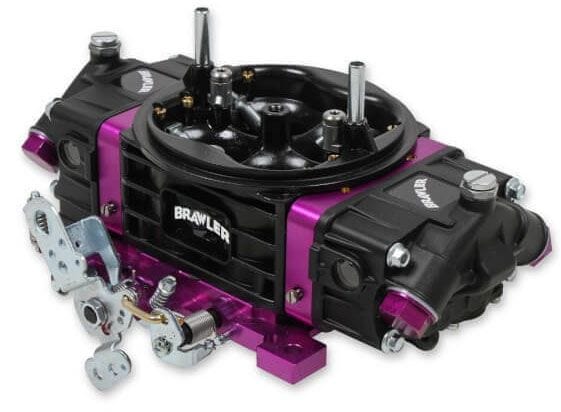 QUICKFUEL Mechanical Secondaries, No Choke, 4150 Series, Black Coated Finish 750 CFM Brawler Race Carburettor Q-BR-67302 Autofit