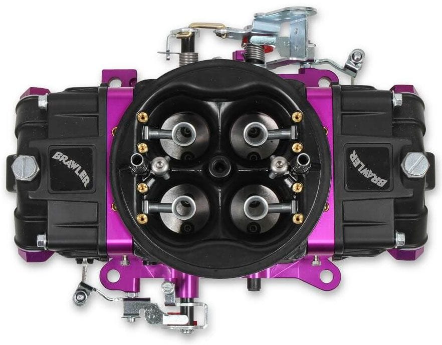 QUICKFUEL Mechanical Secondaries, No Choke, 4150 Series, Black Coated Finish 750 CFM Brawler Race Carburettor Q-BR-67302 Autofit