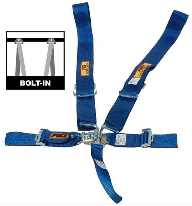 RCI Pull Up Type. SFI 16.1 Rated 5 Point 3" Latch Type Racing Harness - Blue RCI9510C Autofit