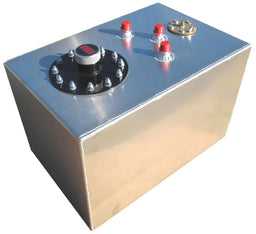RCI Size: 18" x 12" x 12" 12 Gallon (45L) Aluminium Street Rod Fuel Cell with Sender (No Foam) - Natural R Autofit
