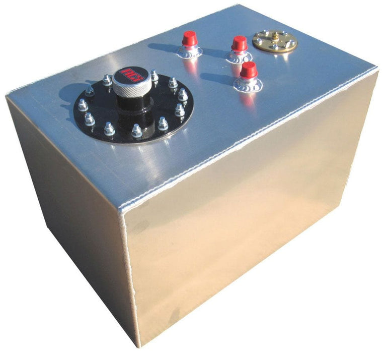 RCI Size: 18" x 12" x 12" 12 Gallon (45L) Aluminium Street Rod Fuel Cell with Sender (No Foam) - Natural R Autofit