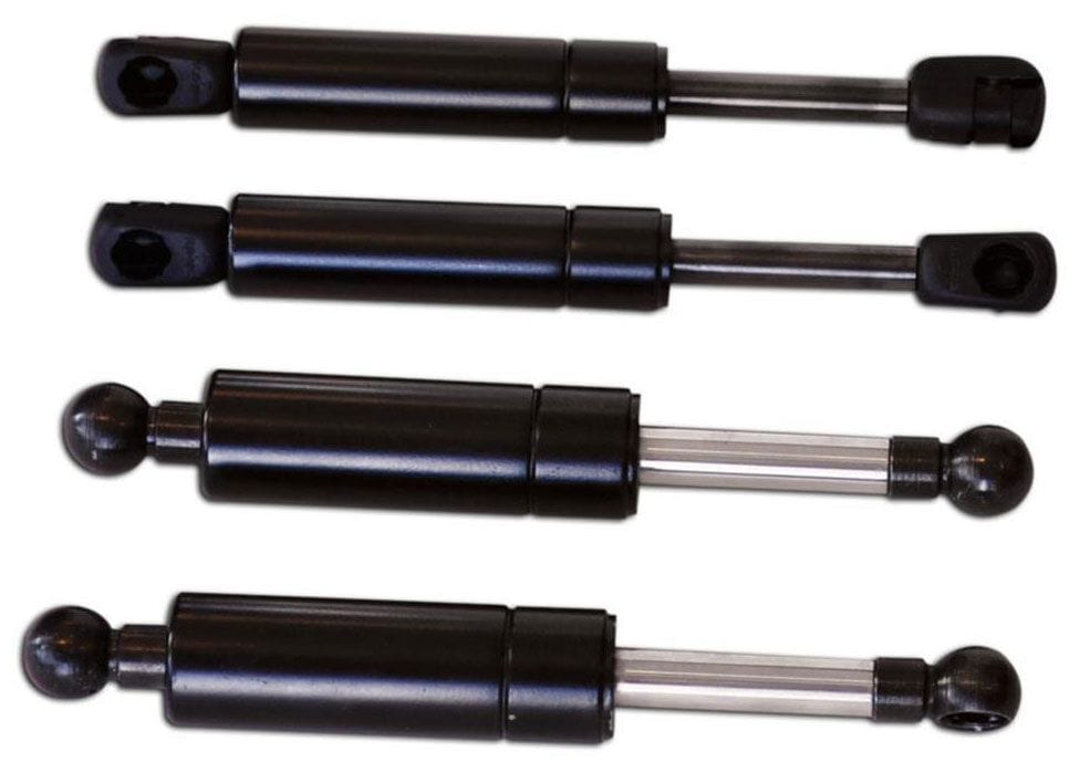 RING 225lb Weight Limit Universal Replacement Gas Struts - Black Finish RING99000-225 Autofit