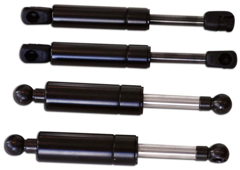 RING 325lb Weight Limit Universal Replacement Gas Struts - Black Finish RING99000-325 Autofit