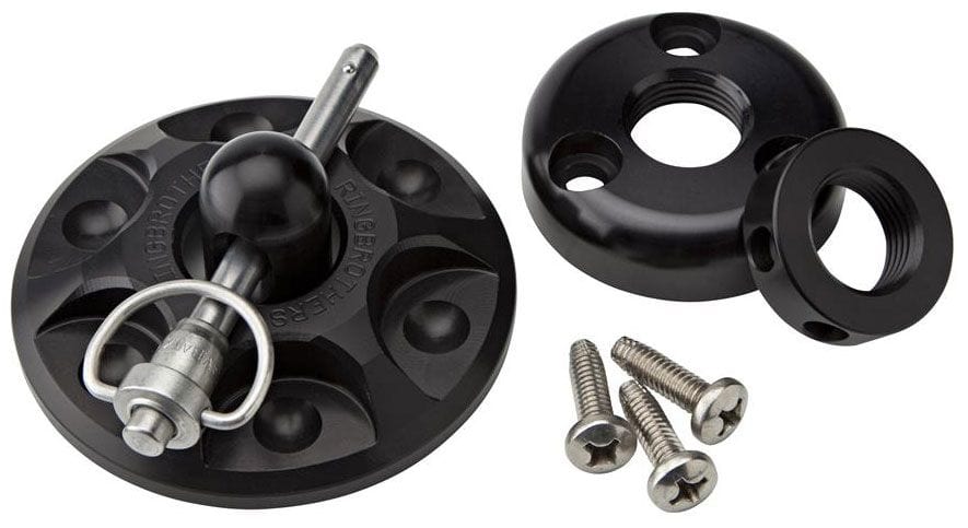 RING Universal, Black Anodised Finish Billet Hood/Bonnet Pin Kit RING99000-5501B Autofit