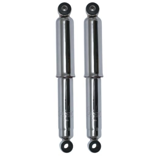 ROADSTER Chrome Finish, 7-7/8" closed and 11-1/4" extended SO-CAL Speed Shop Steel Shorty Covered Speedshocks SO60683 Autofit