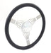 RPC 15" Diameter, Clear Anodized With Black Leather Wrap S/S Banjo Steering Wheel RPCR5625 Autofit