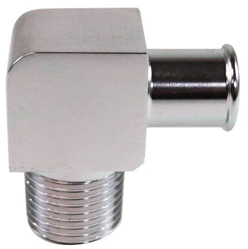RPC 3/4" NPT x 1/2" Aluminium Chrome 90 Degree Fitting RPCR4530 Autofit