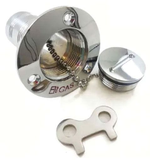 RPC 3" O.D Round - Pannel Flush Mount Polished S/S Fuel Filler Cap RPCR2566 Autofit