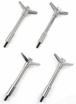 RPC 4" high, 1/4&qout;-20 x 1-3/8" threads Chrome Deluxe Style Valve Cover Wing Nut RPCR1006 Autofit