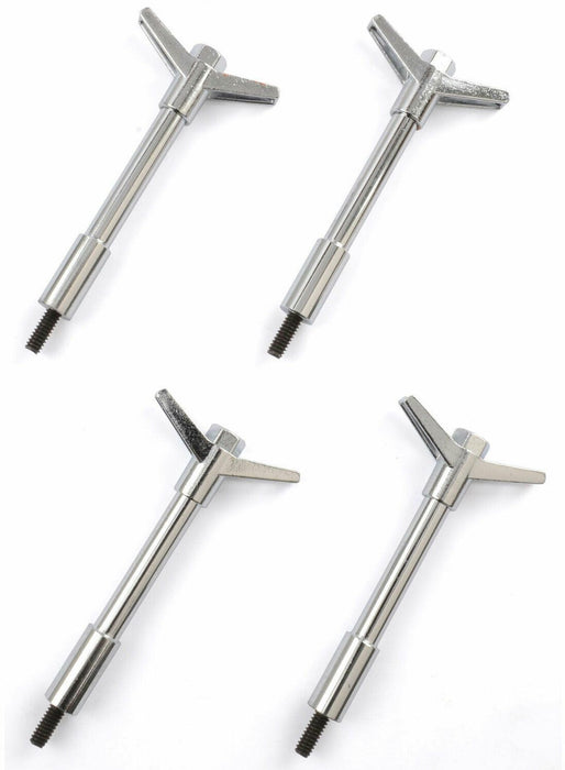 RPC 4" high, 1/4&qout;-20 x 1-3/8" threads Chrome Deluxe Style Valve Cover Wing Nut RPCR1006 Autofit