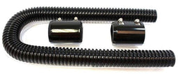 RPC 5/8" x 44" Length Stainless Steel Radiator Hose Kit, Black RPCR7313BK Autofit