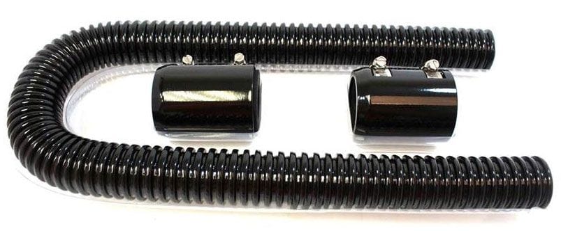 RPC 5/8" x 44" Length Stainless Steel Radiator Hose Kit, Black RPCR7313BK Autofit