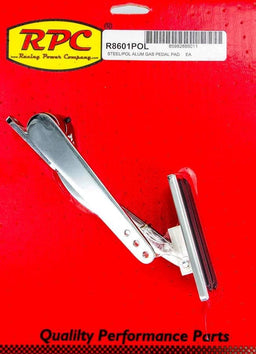 RPC Aluminium Pad with Steel Arm. (Suit Manual Transmission) Aluminium Throttle Pedal with Rubber Insert (Polished Finish) RPCR8601POL Autofit