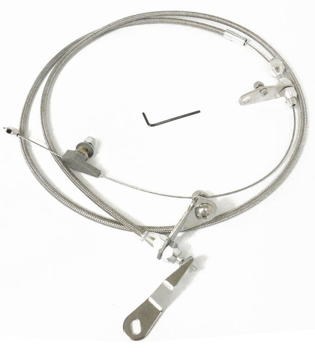 RPC Braided Stainless Kick Down Assembly for Ford C-6 RPCR6048 Autofit