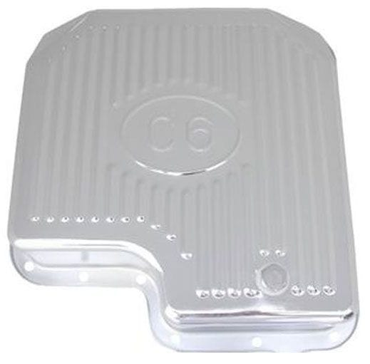 RPC Drain plug Included, Extra Capacity 1-3/4" Deeper Than Stock Chrome Steel Transmission Pan suit Ford C-6 Transmission RPCR9127 Autofit