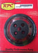 RPC Fits 1955-68 S/B Chev 283-350 with Short Water Pump Black Aluminium Water Pump Upper Pulley, Single Groove , 6.60" Dia, 1.75" Bolt C Autofit