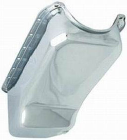 RPC Fits 1955-79 S/B Chev 283-400, Dipstick on Passengers Side Chrome Steel Stock Oil Pan RPCR9005 Autofit