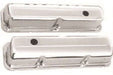 RPC Fits 1958-76 Ford V8 352-360-390-406-410-427-428 Tall (3-7/8") Chrome Steel Valve Covers, Baffled RPCR9296 Autofit