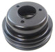 RPC Fits 1964-67 S/B Ford 289 Black Steel Crankshaft Lower Pulley, Double Groove Groove 6-5/8" Dia, 2-3/4" Dee Autofit