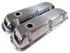 RPC Fits 1964-73 and on Ford 260-289-302 & 351W Polished Aluminium Nostalgic Finned Valve Covers with Breather Hole RPCR6291 Autofit