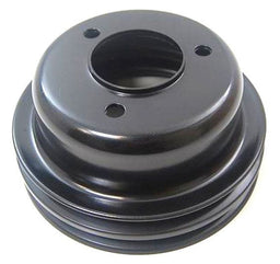 RPC Fits 1965-66 S/B Ford 289 Black Steel Crankshaft Lower Pulley, Tripple Groove 6-3/4" Dia, 3-1/2" Deep RPCR Autofit