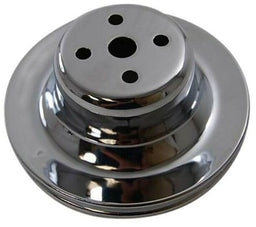 RPC Fits 1965-66 S/B Ford 289 Chrome Steel Water Pump Upper Pulley, Single Groove 6" Dia, 2-1/4" Deep RPCR8970 Autofit