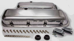 RPC Fits 1965-95 B/B Chev 396-427-454-502, Bolt Kit Included Polished Aluminium Short (2-7/8&qout;)Baffled Valve Covers RPCR6231-2 Autofit