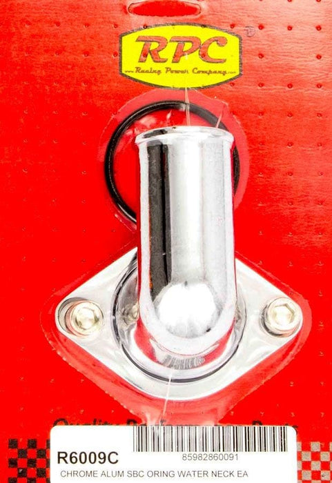 RPC Fits 1966-75 S/B & B/B Chev 283-349 Chrome Aluminium 90° Swivel Thermostat Housing, O-ring Style RPCR6009C Autofit
