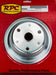 RPC Fits 1969-85 S/B Chev 283-350 with Long Water Pump Chrome Steel Crankshaft Pulley, Single Groove 6.90" Dia, 2.30" Bolt Circle RPCR9 Autofit