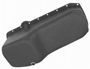 RPC Fits 1980-85 S/B Chev 283-400, Dipstick On Drivers Side Black Steel Stock Oil Pan RPCR9092P Autofit