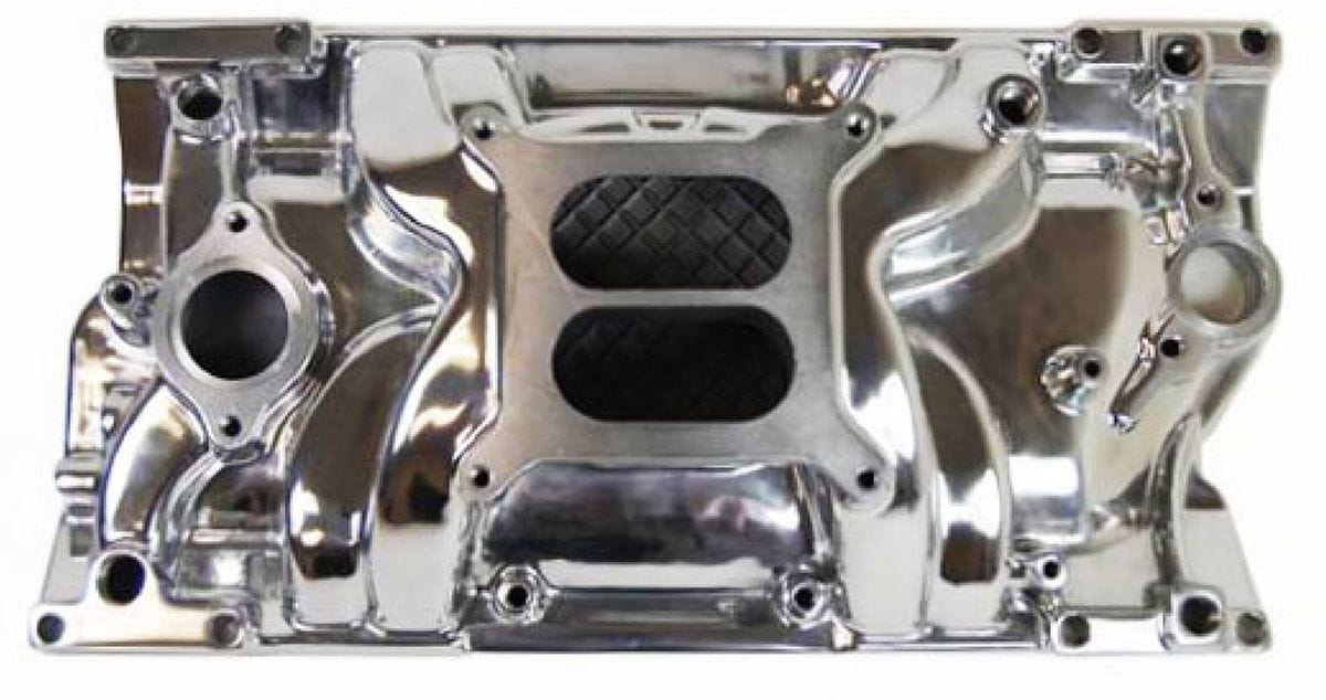 RPC Fits 1996-on Cast Iron & Aftermarket Cylinder Heads VORTEC Aluminium Dual Plane Manifold suit S/B Chev 1996-on Polished Finish RPCR1 Autofit