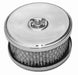 RPC Fits 1bbl & 2bbl with 2-5/8" Neck, 5" Steel Stud with Wing Nut Includ Chrome Steel Dish Style Air Cleaner Set with Paper Element & Raised Base RPCR217 Autofit