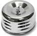 RPC Fits 1bbl or 2bbl with 2-5/8" Neck, Louvered Finish Chrome Steel Air Cleaner with Paper Element & Raised Base 4" x 2-7/8" RPCR2339 Autofit