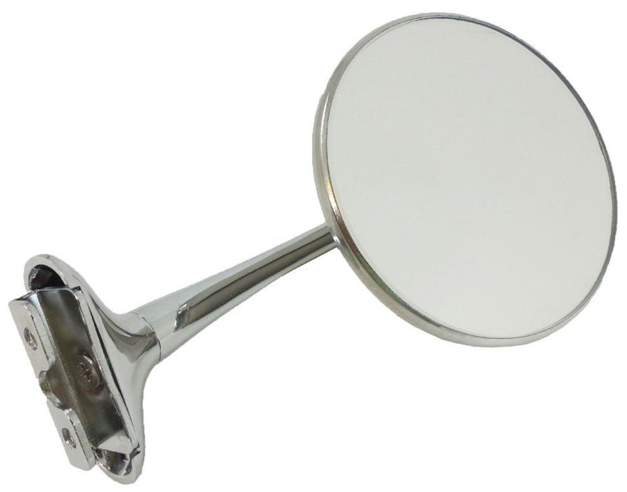 RPC Fits both Driver & Passenger Side Chrome Steel Peep Mirror with Long Arm 4" Dia RPCR6609 Autofit