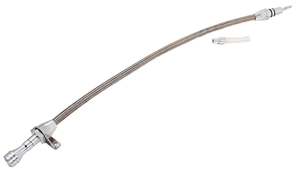 RPC Fits Push-In Style Transmission Flexible Transmission Dipstick, Firewall Mount, 29" for GM Turbo 350-400 RPCR510 Autofit