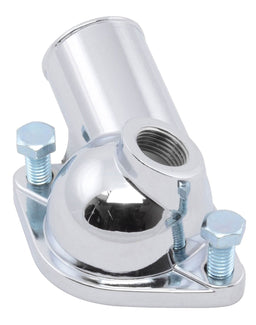 RPC Fits S/B & B/B Chev/GM 1966-75 V8 Chrome Steel Thermostat Housing, 1/2" NPT Port, O-ring Style RPCR9468 Autofit