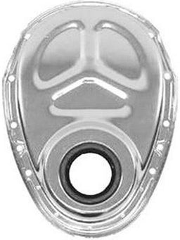 RPC Fits S/B Chev 283 - 350, Includes Cover, Seal, Gaskets & Bolts Steel Timing Chain Cover, Stamped Aluminium Finish RPCR5282 Autofit
