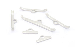 RPC Fits S/B Ford 260-351W 1 Bar 4" L x 3 Bars 3" L & 2 Tabs 1-1/2" W Chrome Steel Spreader Bar Set of 6 RPCR9642 Autofit