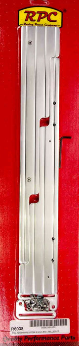 RPC Fits Spark Plug Wire up to 9.5mm in Diameter, Mounting Hardware Inclu Universal Aluminium Liner Wire Loom Set, Polished Ball Milled Style RPCR6038 Autofit