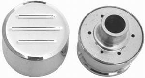 RPC Fits Valve Covers with 1-1/4" Holes Aluminium Push-in Air Breather with 1" Neck, Polished Ball Milled Style RPCR6101 Autofit